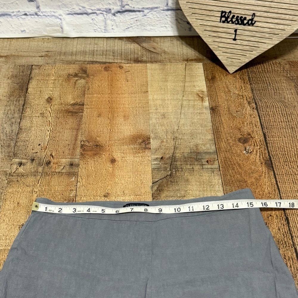 Eileen fisher gray pants linen blend - Picture 8 of 13